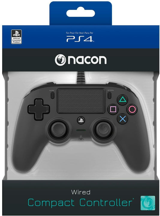 Controlador con cable compacto Nacon Playstation PS4 - con licencia oficial de Sony